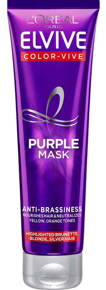L'Oréal Paris Saç Bakımı Elseve Mor Seri Maske Metin Ve Ürün Görseli Önden